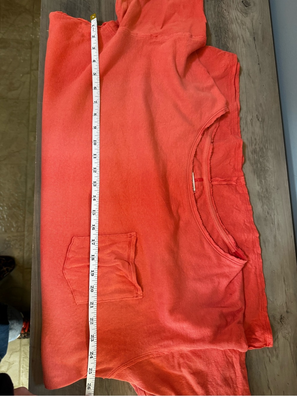 We The Free Coral/Red Short Sleeve Pocket Tee - Picture 9 of 9